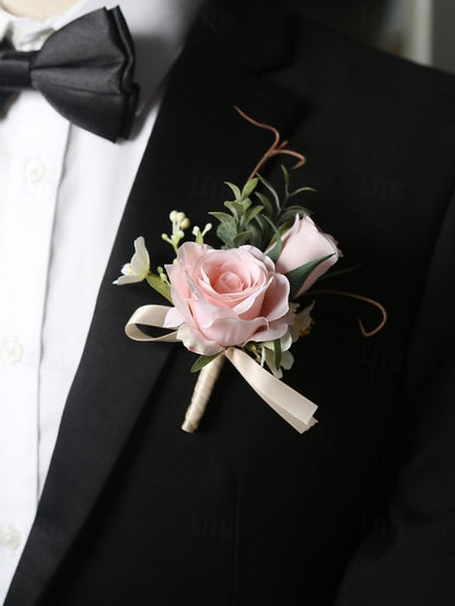 Wedding Corsage and Boutonniere Artificial Elegant – Wrist