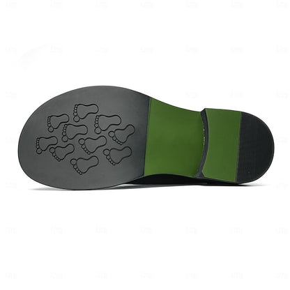 Shoes- Dress Leather Oxford Cap First Men's Toe Genuine