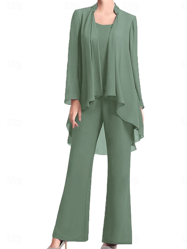 Elegant Bride Pantsuit Dress the of Wedding Simple Guest Mother
