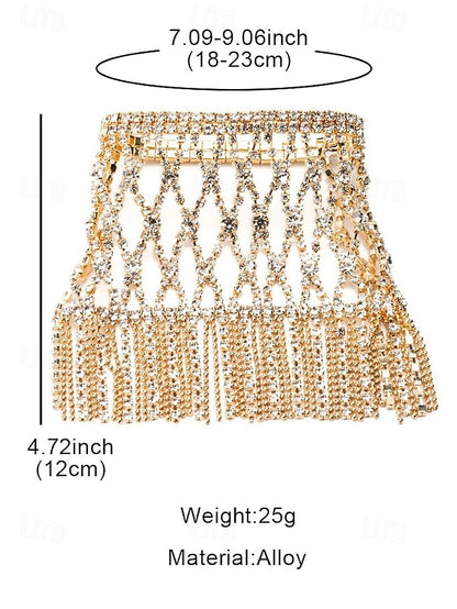 – Chain Women's Bracelet Crystal Hand Rhinestone Luxury
