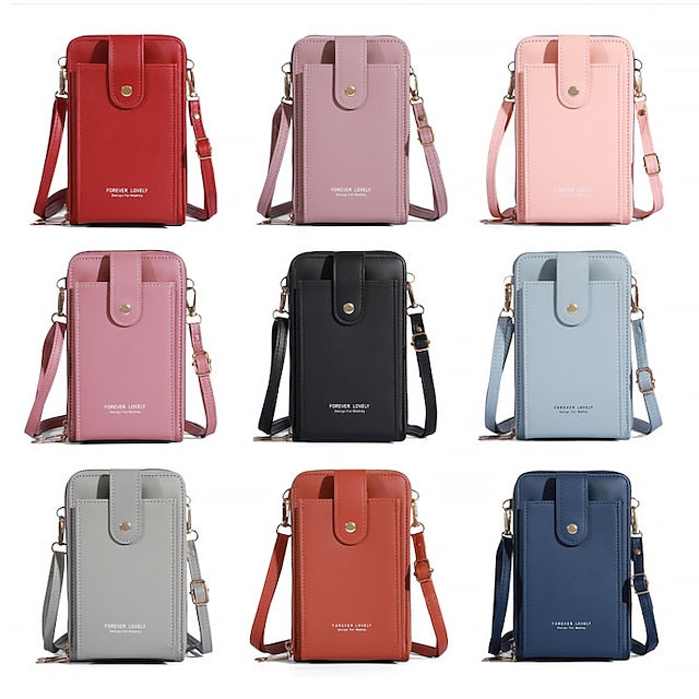 Handy PU Damen Tasche Schulter Crossbody