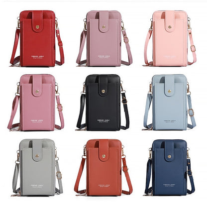Handy PU Damen Tasche Schulter Crossbody