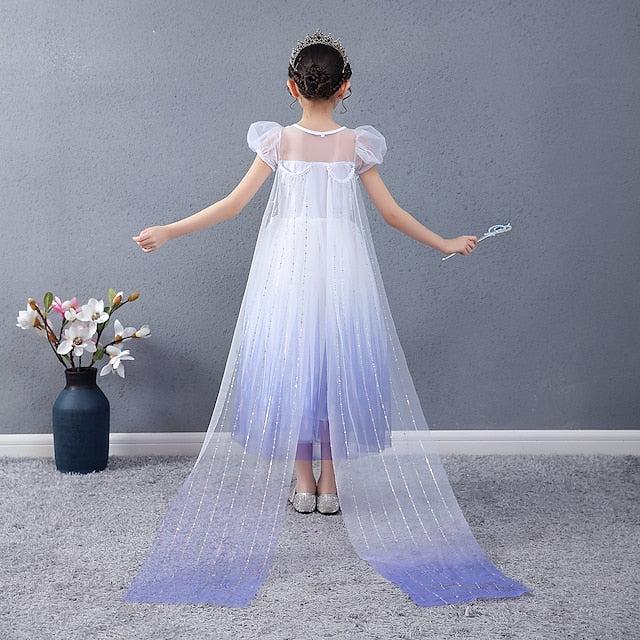 Princess Girl Elsa Movie Dress Cosplay Flower Girls'