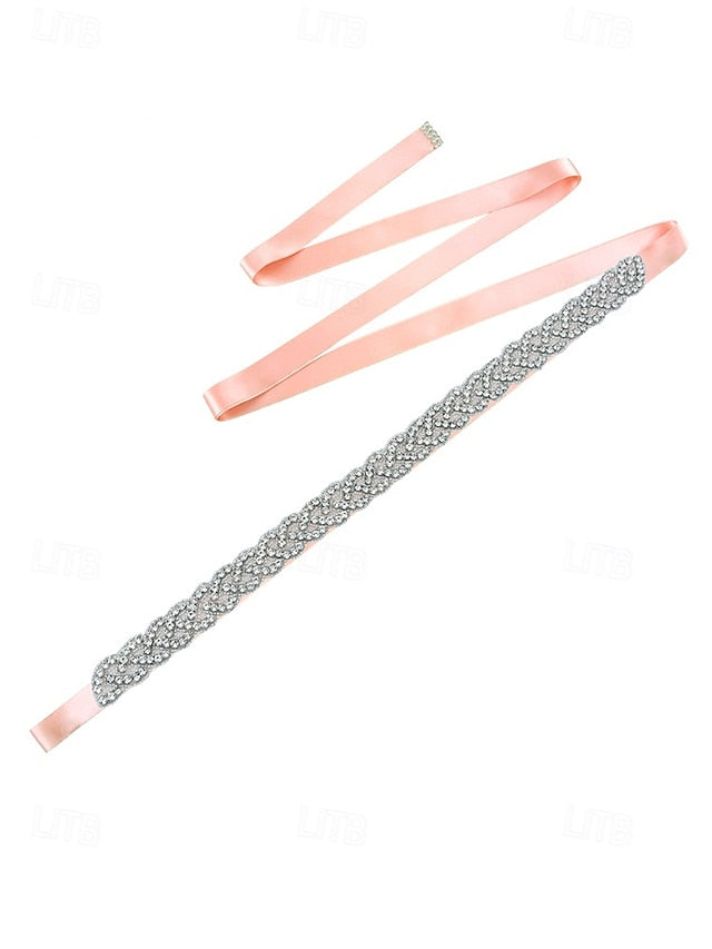 Bridal Dress Crystal Elegant Waistband – Rhinestone Wedding