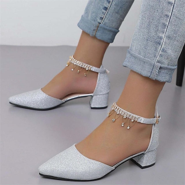 Women's Bridal Wedding Bridesmaid Elegant Shoes Pumps
