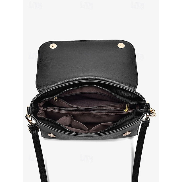Burgunder Taschen in Crossbody Leder Schwarz Damen Faux und