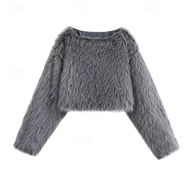 Warm Faux Coat Leathers Furs Fur Women's Comfortable