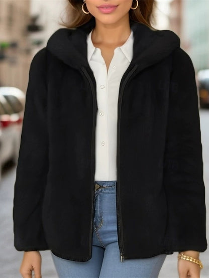 Zipper Casual Women's Comfortable Pocket Jacket Warm