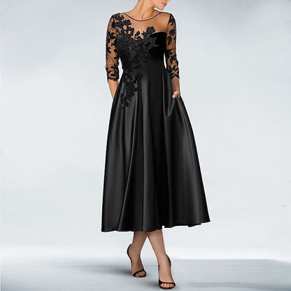 Dress Dresses A-Line Knee Elegant Wedding Formal Guest Cocktail