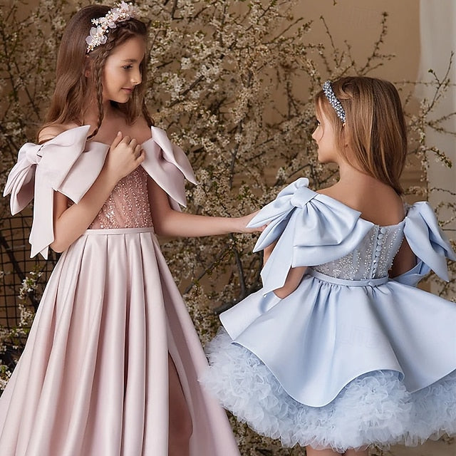 Evening Dress Girl Girls' Gown Formal Princess Flower