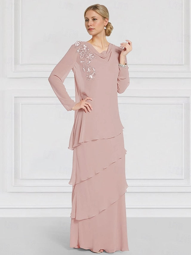 Bride the of Mother Sleeve Ruffles with Long Dress Jacket Lace