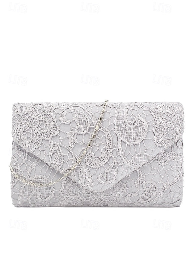 Lace Chain Women's Clutch Bag Evening Strap with