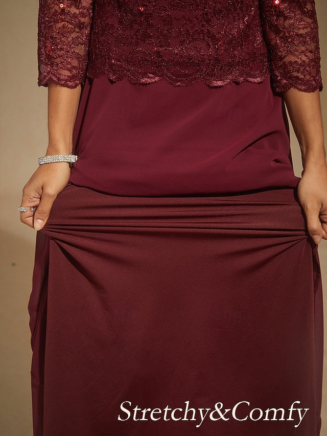 Women's Maxi Dress Chiffon Dress Elegant Wedding Guest