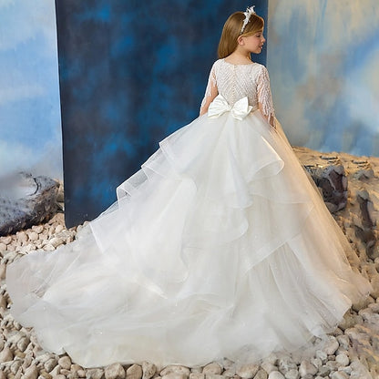 Kids Flower Girls' Communion First Dress Party Girl