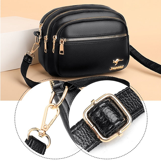 Ledertasche Dome Crossbody Schultertasche PU Damen
