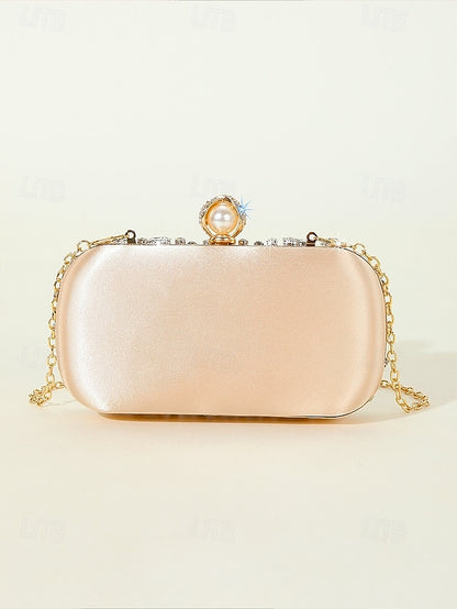 Crystal-Embellished Women's Clutch Bag