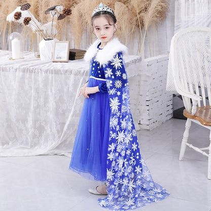 Princess Dress Fairytale Flower Party Frozen Theme Elsa Girl