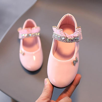 Mary Water Girls' Daily Jane PU Dress Lolita Flats Shoes