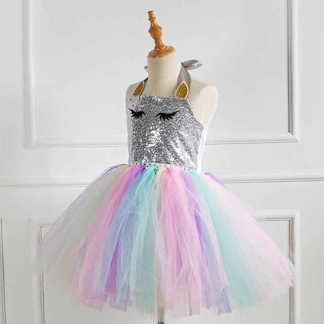 Cosplay Girls' Dress Movie New Vacation Unicorn