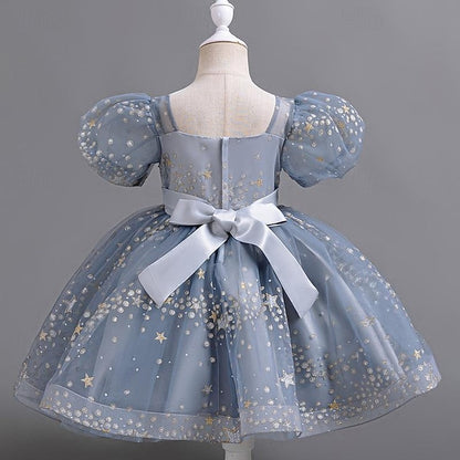 Flower Floral Kids Sequin Girl Party Dress Girls'
