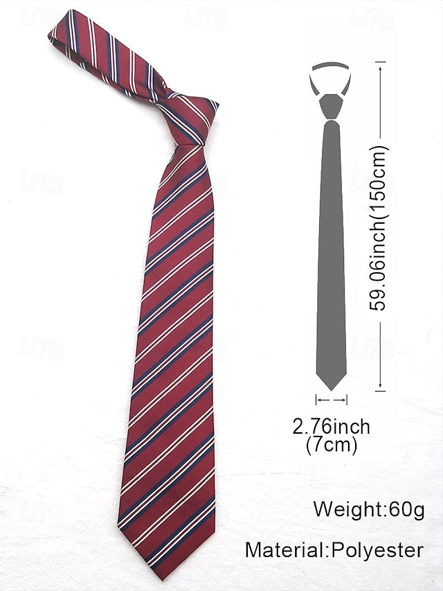 Necktie and Paisley Tie Classic Striped Silk Men's
