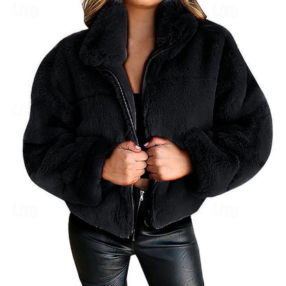 Fur Warm Women's Winter Teddy Coat Faux