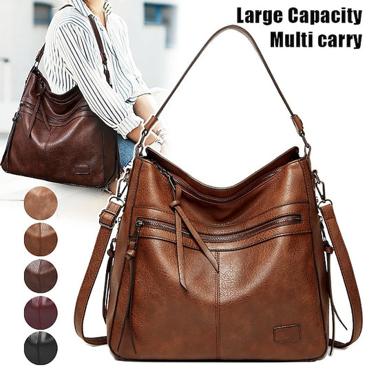 Tasche PU Crossbody Damen Leder Schulter Hobo Tote