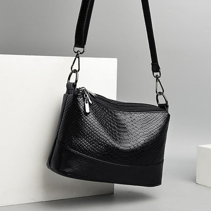 Leder Hobo Umhängetasche Schulter PU Damen