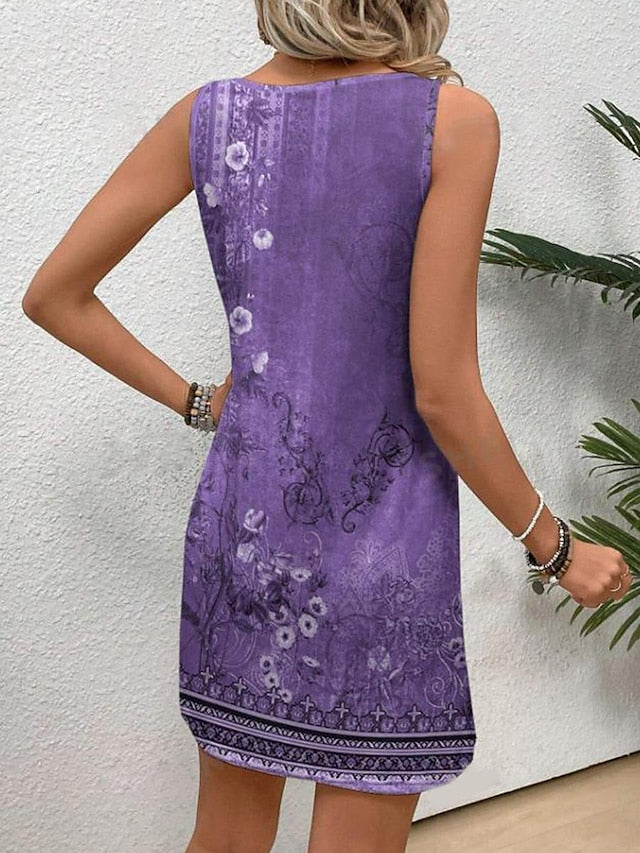 Women's Mini Dress Petite Dress Sundress Tank Dress Summer