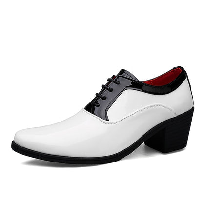 and White Red Patent – Shoes Oxford Faux Leather Men's