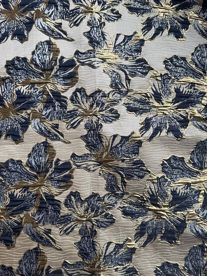 Brocade A-Line Elegant Formal Evening Gown Dress Jacquard