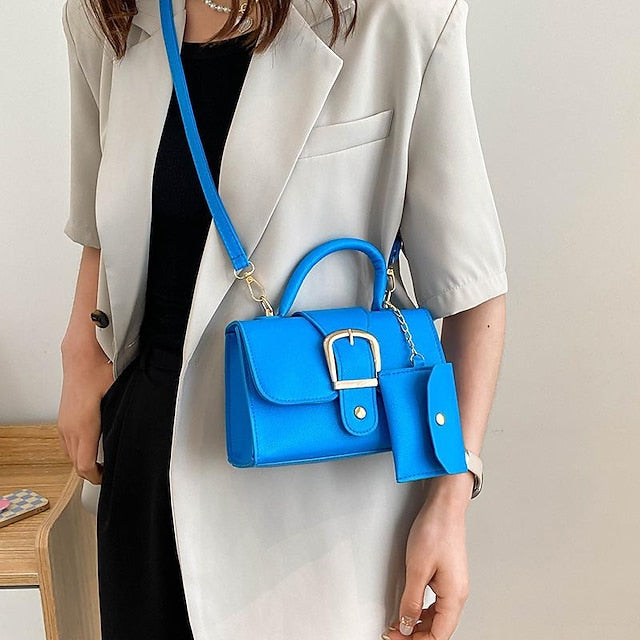 Durable PU Handbag Leather Women's Crossbody Bag Daily