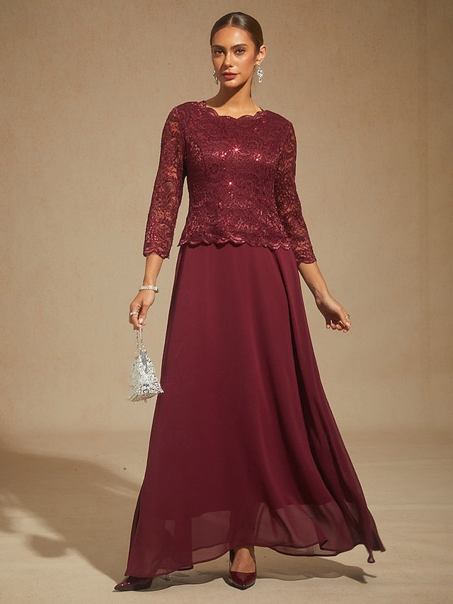 Women's Maxi Dress Chiffon Dress Elegant Wedding Guest