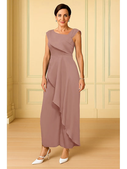 Mother Neck Dress of Elegant Jumpsuits the A-Line Bride V Simple