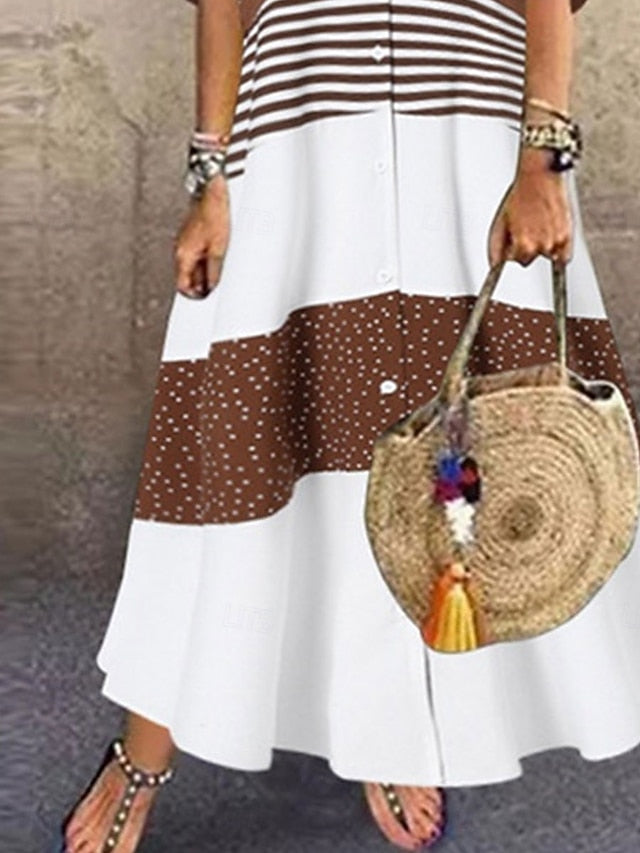 Women's Maxi Dress T Shirt Dress Tee Dress A Line Dress Fit