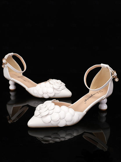 Shoes Floral-Embellished Matching Bridal White – Clutch with
