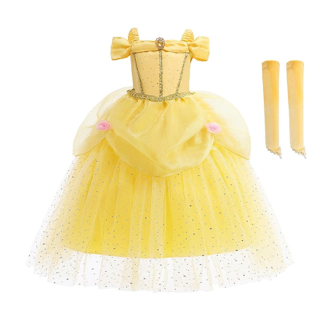 Girls' dress Flower Girl Princess Dress Belle Tulle
