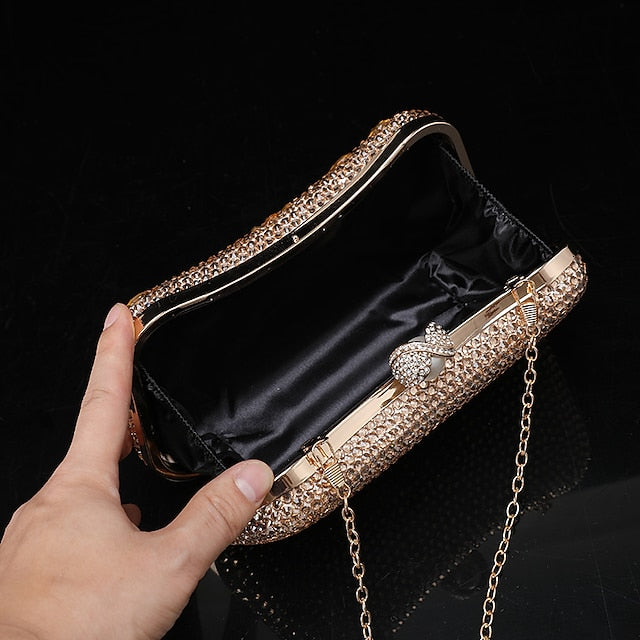Women's Evening Luxury – Multicolor Clutch Crystal