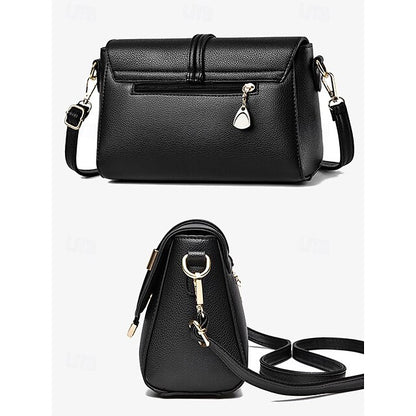 Burgunder Taschen in Crossbody Leder Schwarz Damen Faux und
