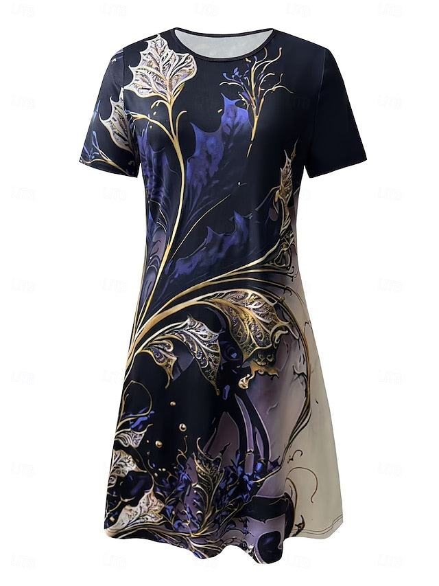 Women's Midi Dress Print Dress Fashion Modern Daily Tea
