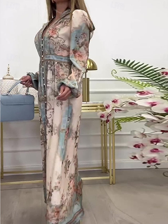 Women's Maxi Dress Vintage Dress Casual Dress Boho Dress