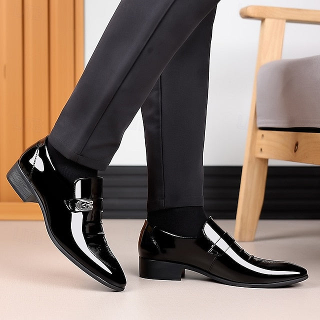 Men's Patent Shoes Slip-On Leather Classic