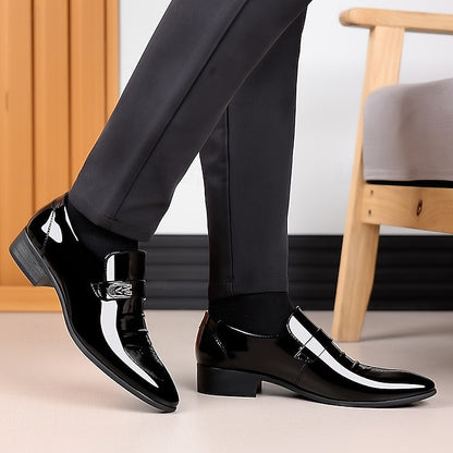 Men's Patent Shoes Slip-On Leather Classic