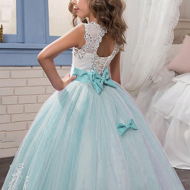 Formal Lace Flower Dress Girl Girls'