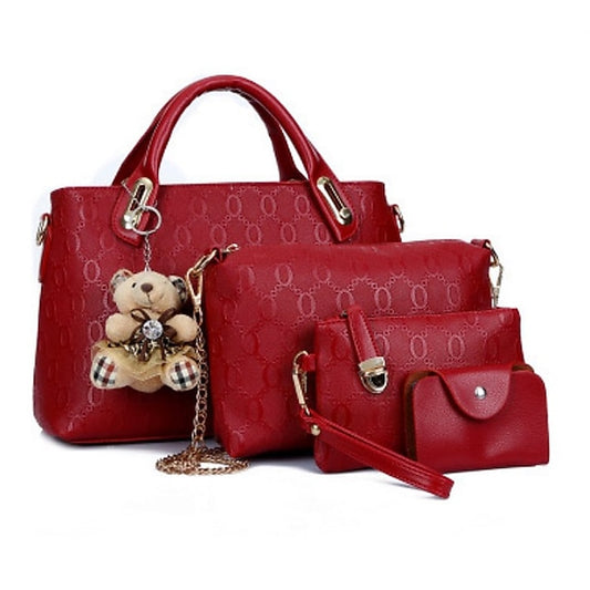 4er Set Ledertasche PU Damen Stücke