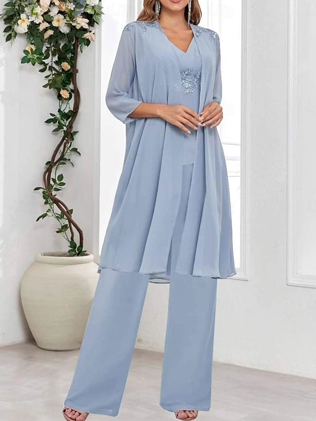 Mother Wedding Elegant Simple 3 of Piece V the Guest Bride Dress