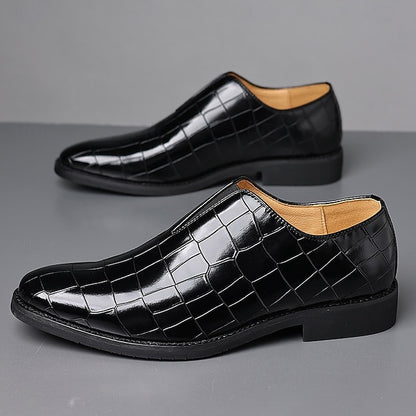 Shoes Slip-On – Crocodile Burgundy Men's Dress Pattern