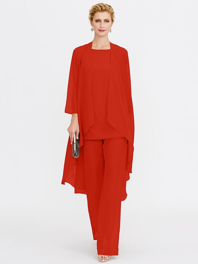 Beach of 3 Wedding Piece Bride the Mother Pantsuit