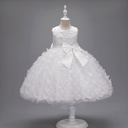 Dress Flower Party Kids Girl Butterfly Girls'