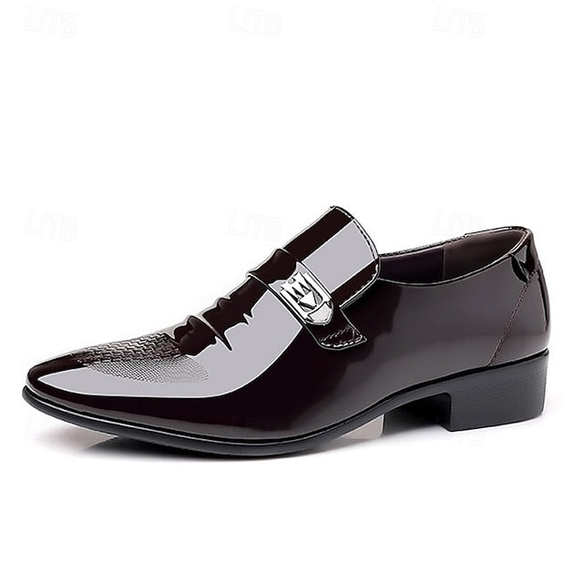 Men's Patent Shoes Slip-On Leather Classic